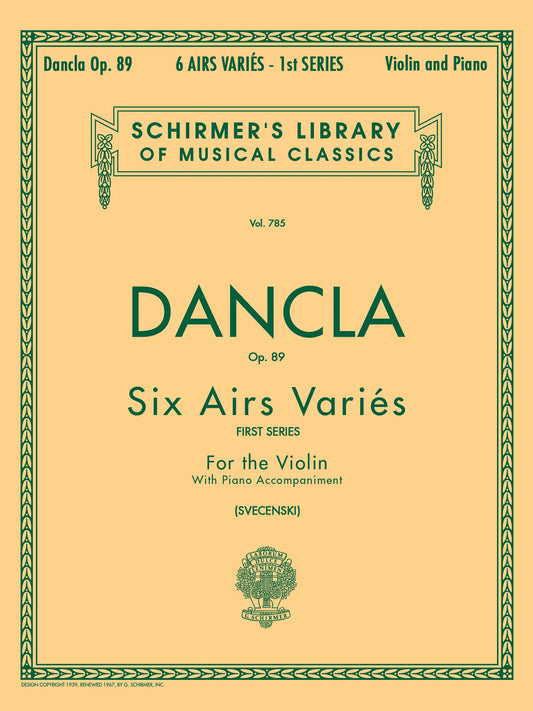 Dancla 6 Airs Varies Op89 Vln GS