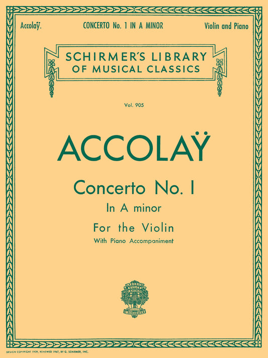 Accolay Vln Concerto No1 Amin GS