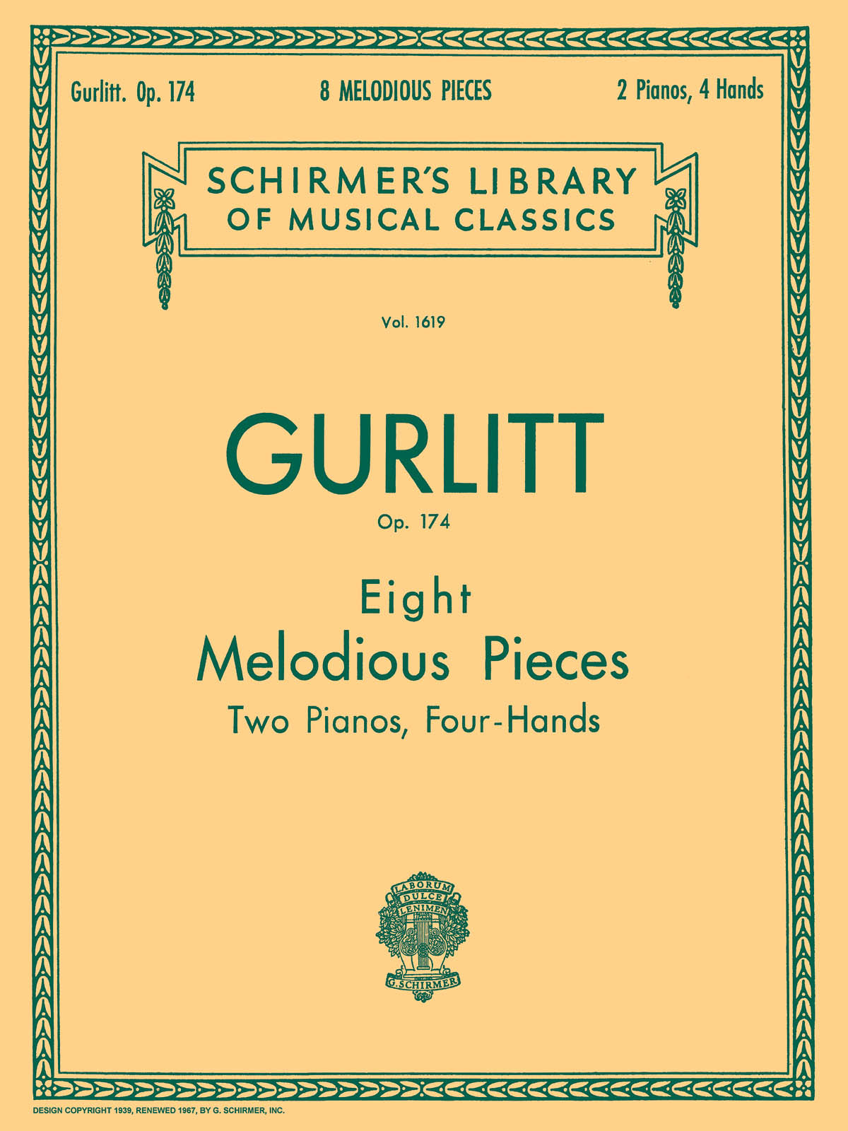 Gurlitt 8 Melodious Pieces Op174 2PF GS