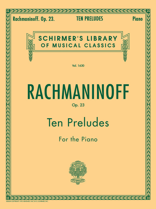 Rachmaninoff Ten Preludes Op23 Pno GS