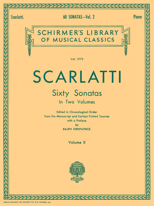 Scarlatti 60 Piano Sonatas Vol2 GS Kirk
