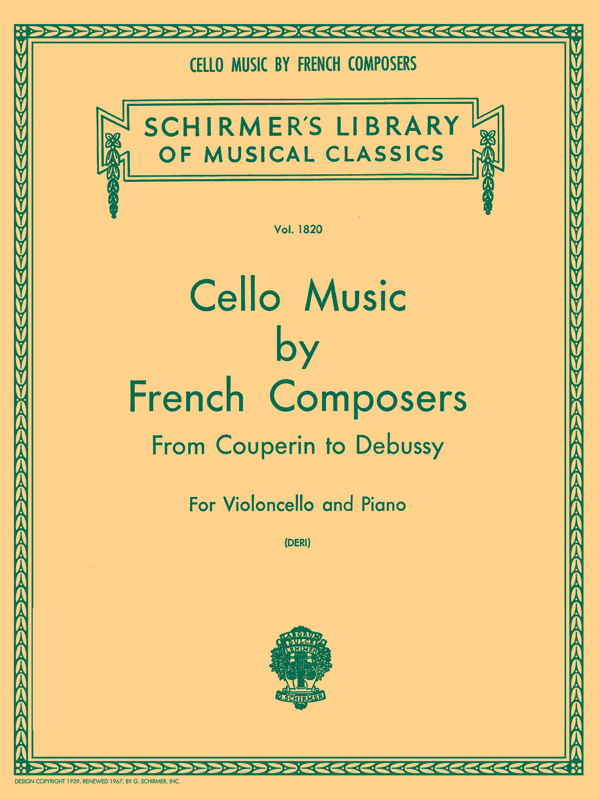 Cello Music by French Composers Vc&Pno