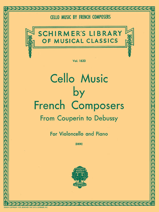 Cello Music by French Composers Vc&Pno