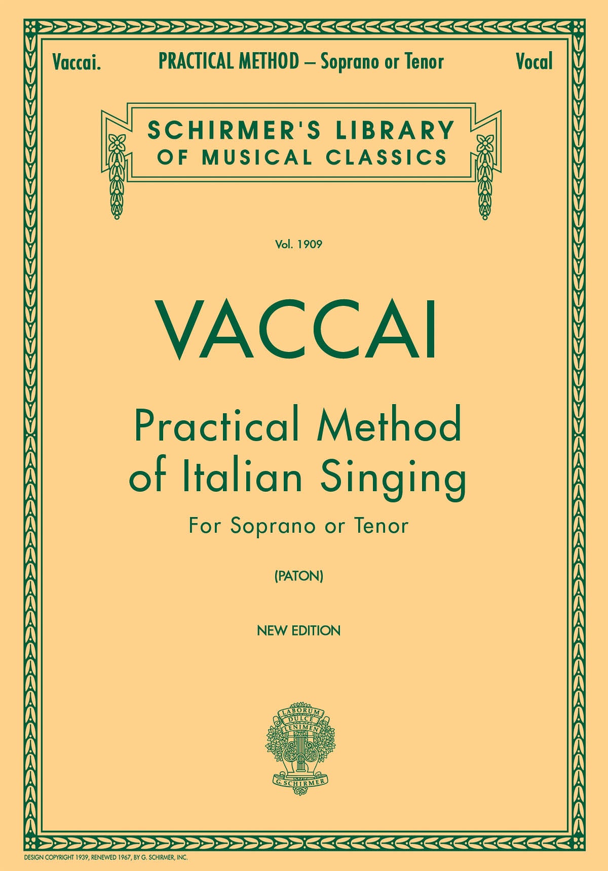 Vaccai Practical Method Sop/Ten GS Vol1