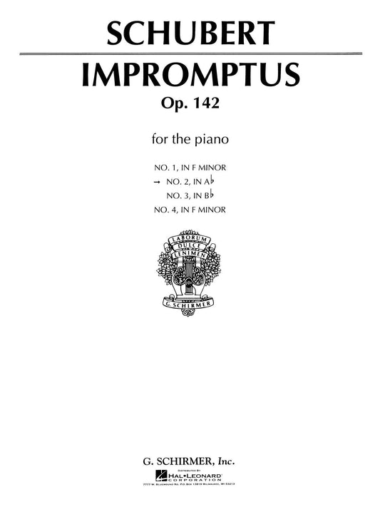 Schubert Impromptu Op142/2 Ab Pno GS