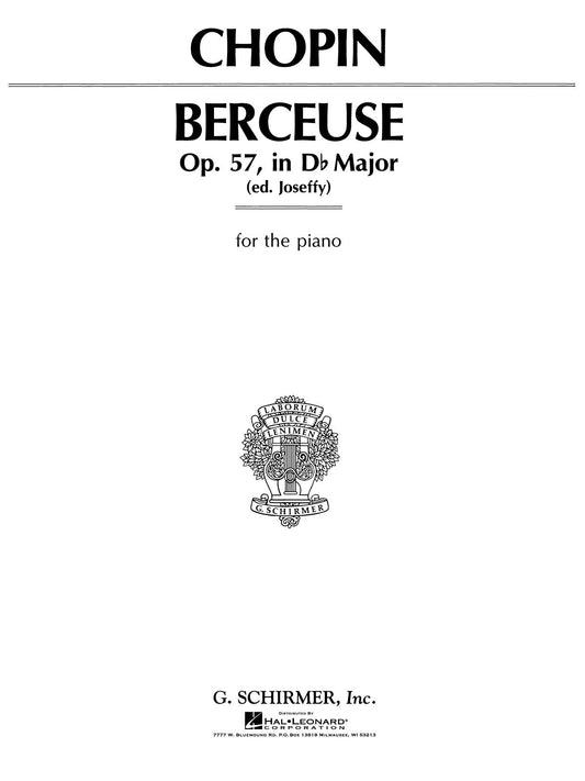 Chopin Berceuse Op57 Dflat Major Pno GS