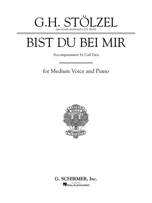 Bist du Bei Mir Stolzel/(Bach) Med Voic