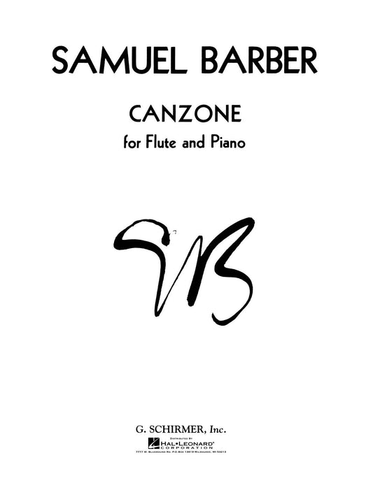 Barber Canzone for Flt & Pno GS