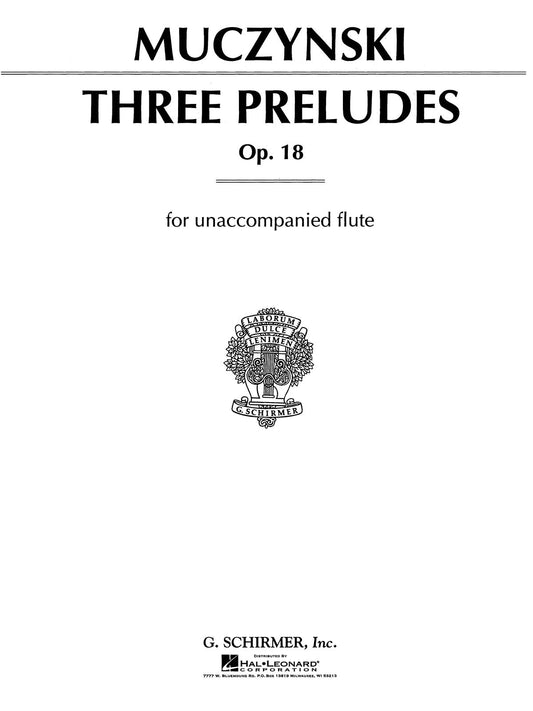 Muczynski 3 Preludes Flt GS