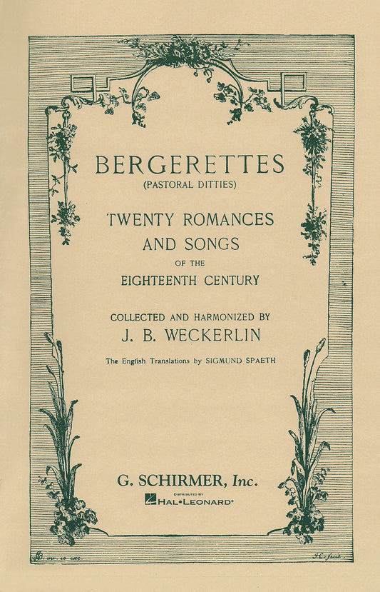Bergerettes arr Weckerlin GS