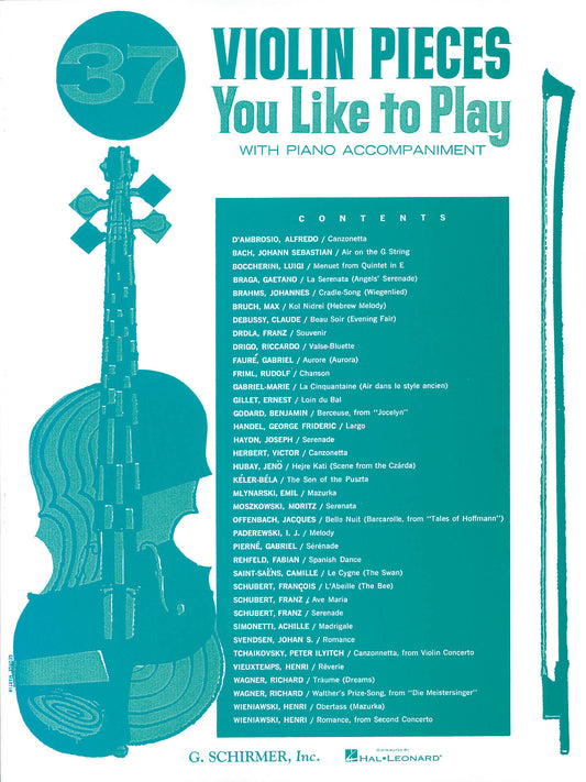 37 Violin Pieces You Like to Play HL