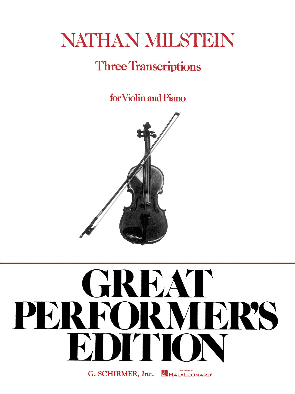 Milstein Three Transcriptions Vln&Pno G