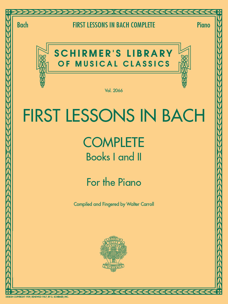 Bach Complete First Lessons COMP Carrol