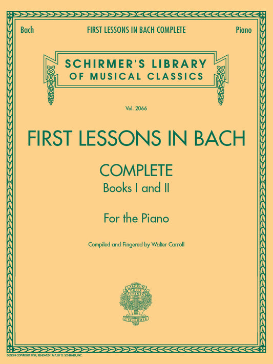 Bach Complete First Lessons COMP Carrol
