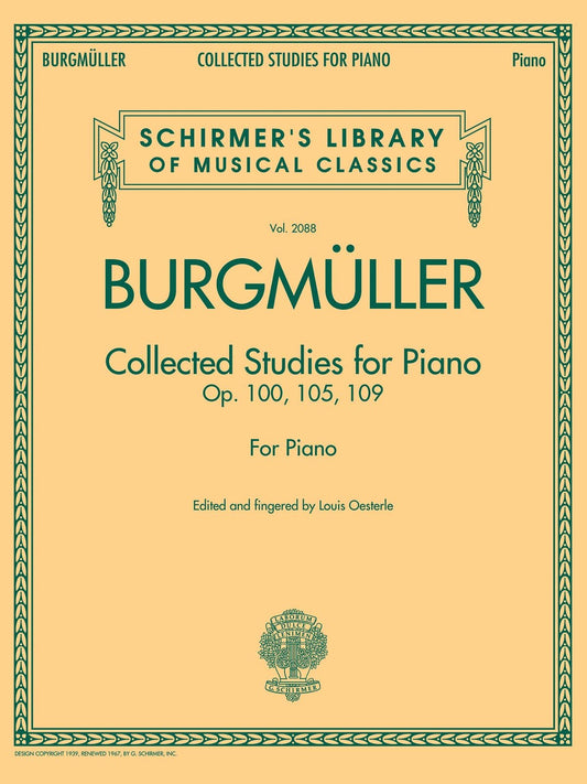 Burgmuller Collected Studies for Piano