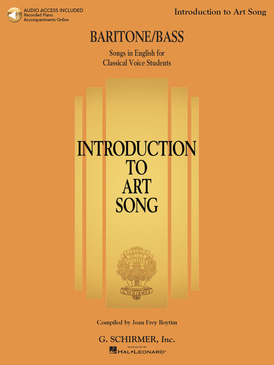 Introduction to Art Song Bar/Bass Bk+Au