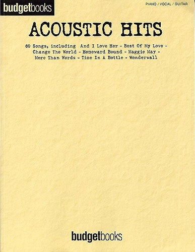 Budget Books Acoustic Hits PVG HLE