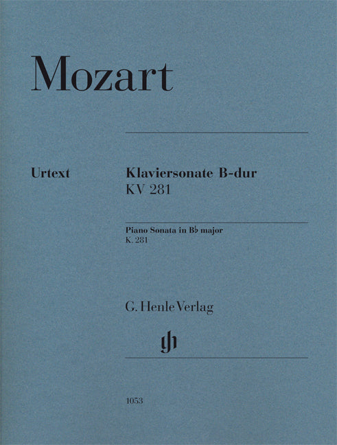 Mozart Pno Sonata Bflat maj HN