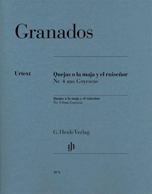 Granados Quejas o la maja y el ruisenor