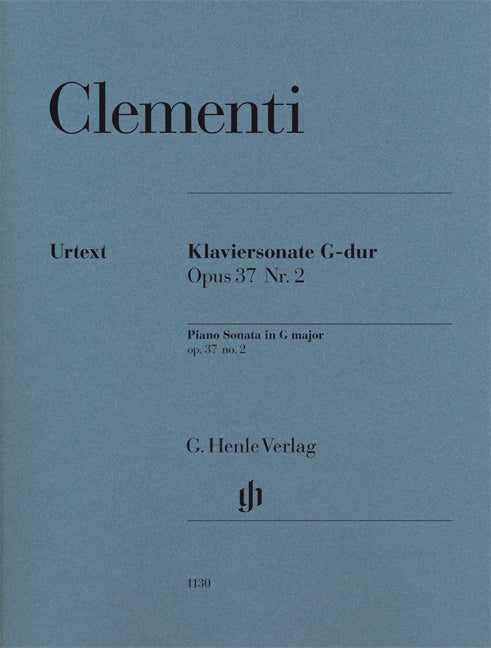 Clementi Pno Sonata Gmaj Op.37 No.2 HN