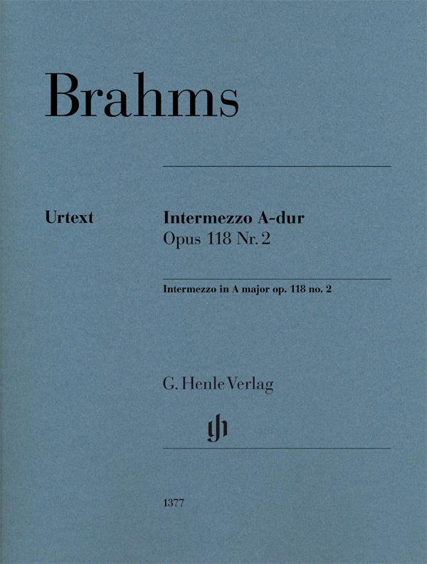 Brahms Intermezzo A Maj Pno Op118/2 HN