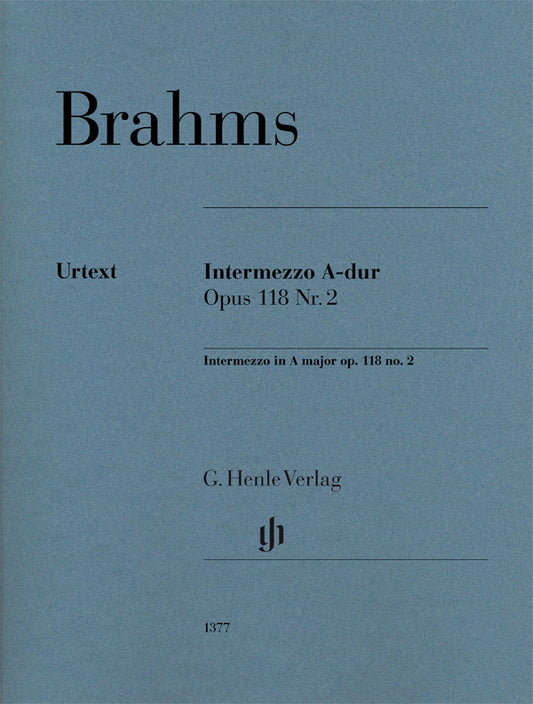 Brahms Intermezzo A Maj Pno Op118/2 HN