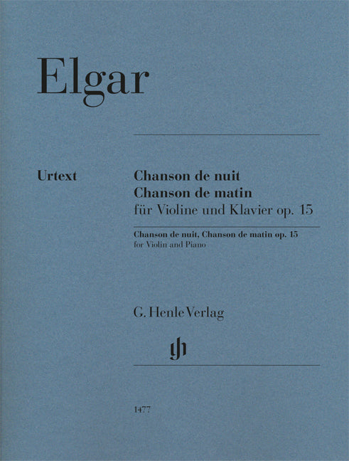 Elgar Chanson de nuit/de matin Vln/Pno