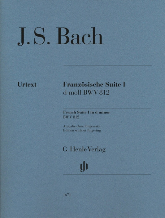 Bach French Suite 1 dmin HN BWV812