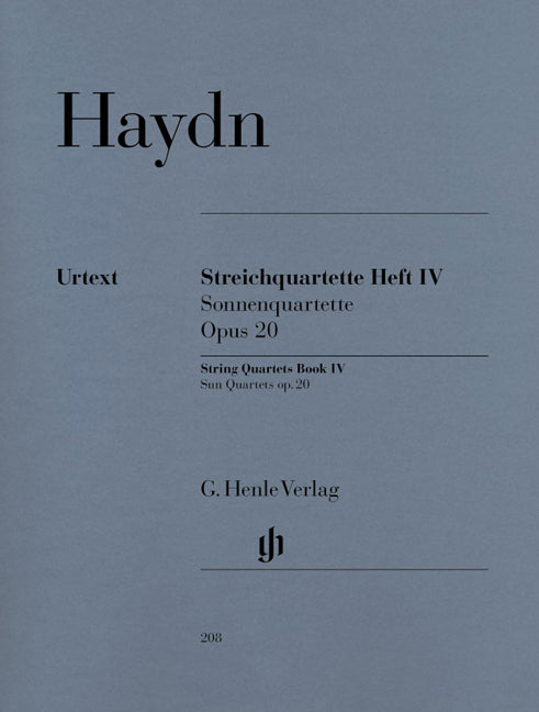 Haydn Str 4tets Bk4 Op20 Sc+Pts HN