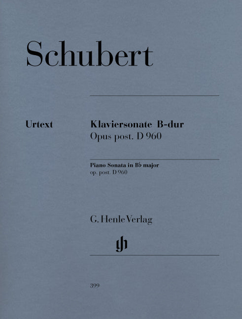 Piano Sonata In Bb Maj D 960 HN