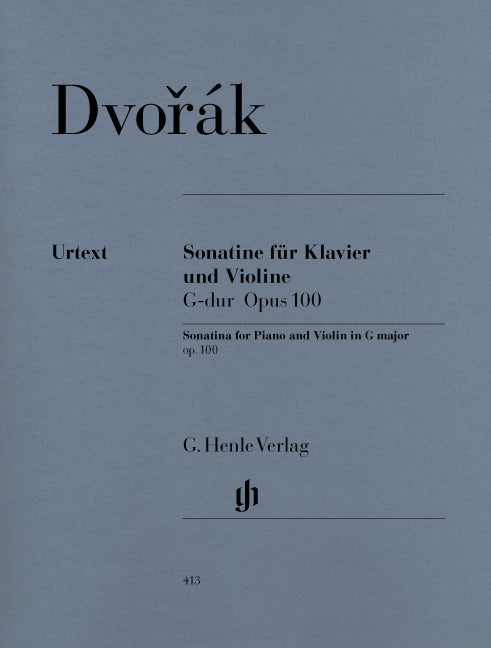 Dvorak Sonatine in G Op 100 Vln/Pno HN