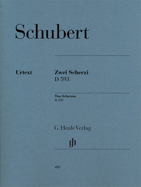 Schubert 2 Scherzos Pno D593 HN