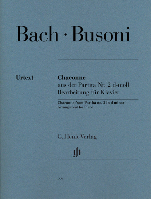 Bach/Busoni Chaccone Partita No2 Pno HN
