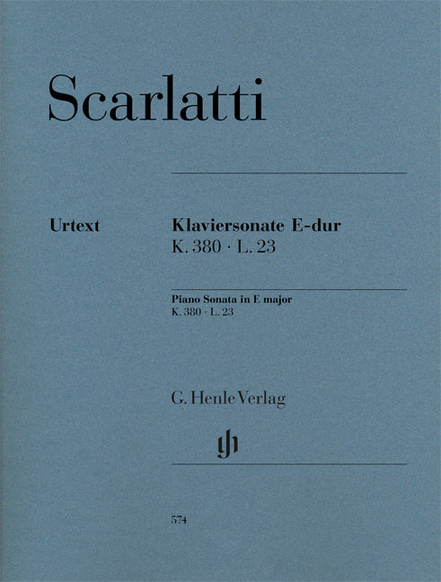 Scarlatti Piano Sonata E Major K. 380 L. 23 HN574