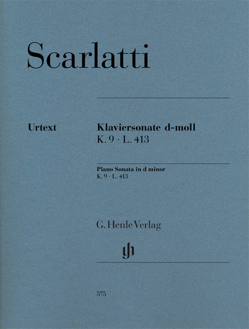 Scarlatti Pno Sonata Dmin K9 L413 HN