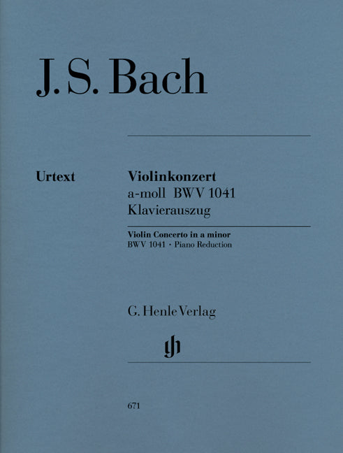 Bach Vln Concerto Amin HN BWV 1041