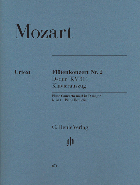 Mozart Flt Concerto D KV314 Flt&Pno HN
