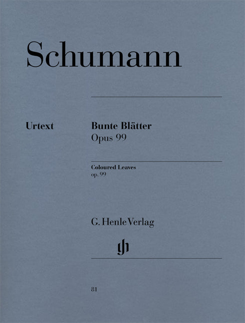 Schumann Bunte Blatter Op99 Pno HN