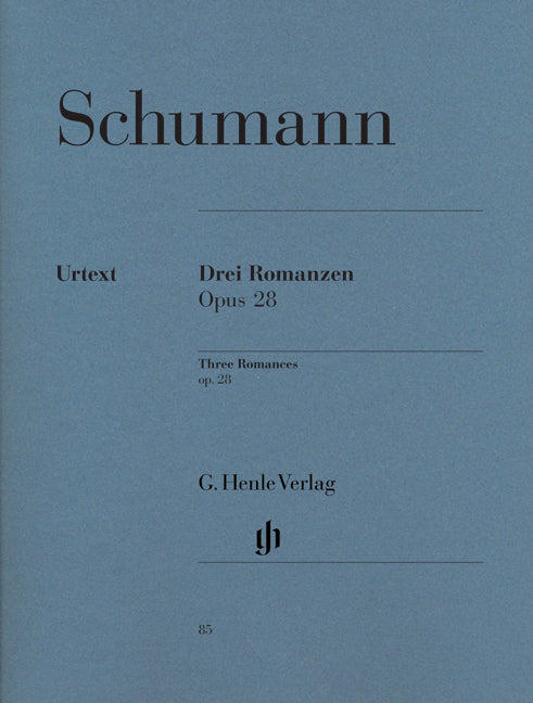 Schumann 3 Romances Op28 Pno HN