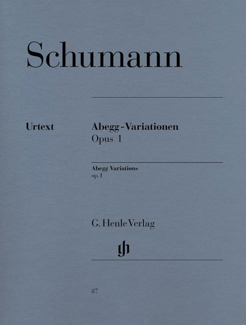 Schumann Abegg-Variationen Op1 Pno HN