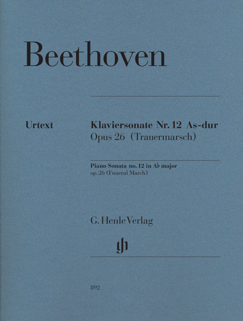 Beethoven Pno Sonata No12 Ab Op26 HN Fu