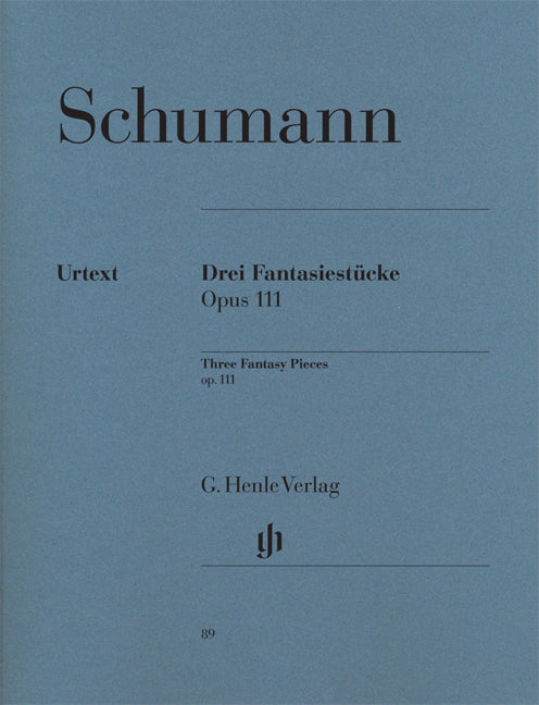 Schumann 3 Fantasy Pieces Op111 Pno HN