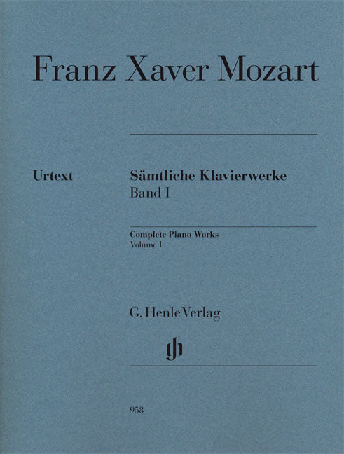 Franz X. Mozart Complete Pno Works Vol1