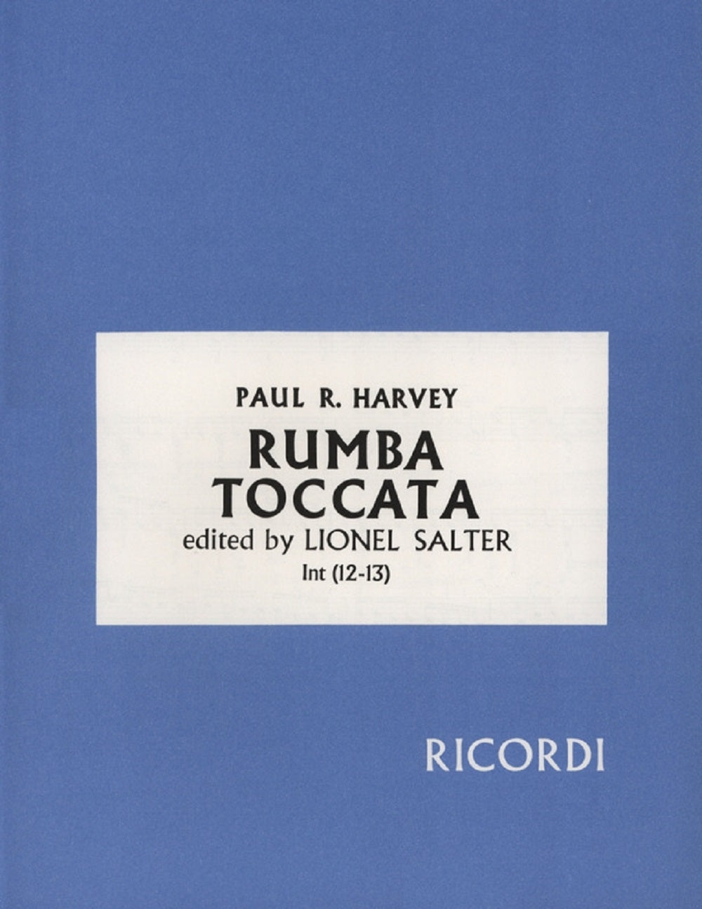 Harvey Rumba Toccata Pno RIC