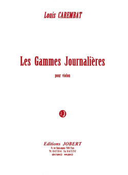 Carembat Gammes Journalieres Vln JOBERT