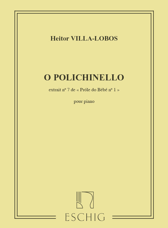 Villa Lobos O Polichinello Pno ESC
