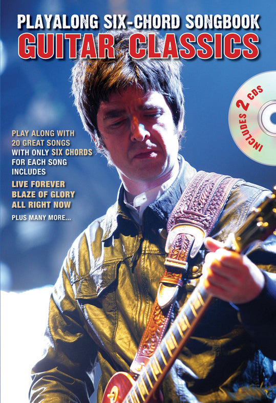 6 Chord Songbk Gtr Classics Bk+2CDs AM