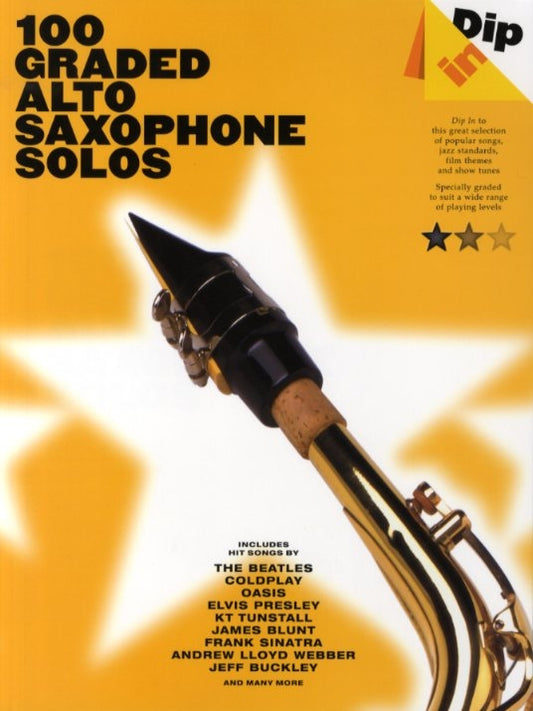 100 Graded Alto Saxophone Solos Dip In