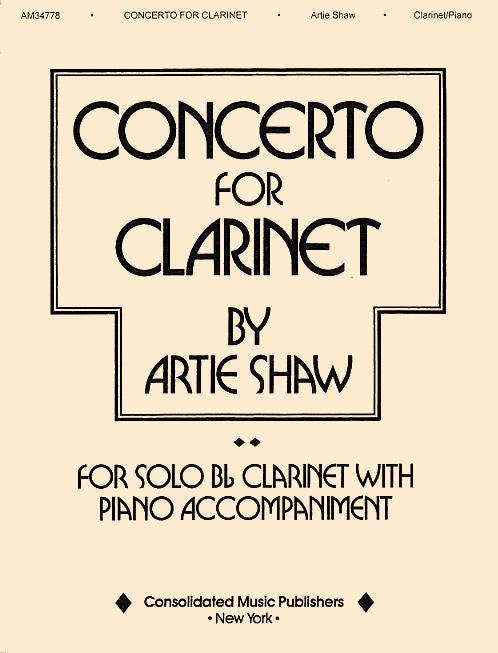 Shaw Artie Concerto for Clarinet