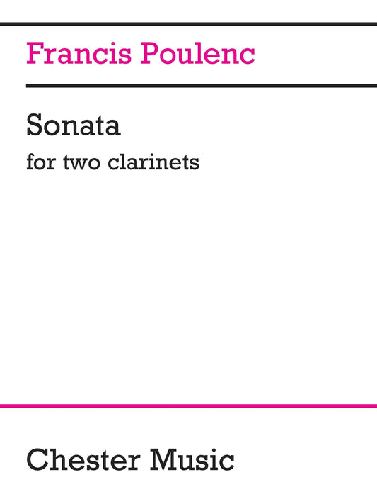 Poulenc Sonata for Two Clarinets CHESTE